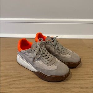Stella McCartney Gray and Orange Loop Sneakers